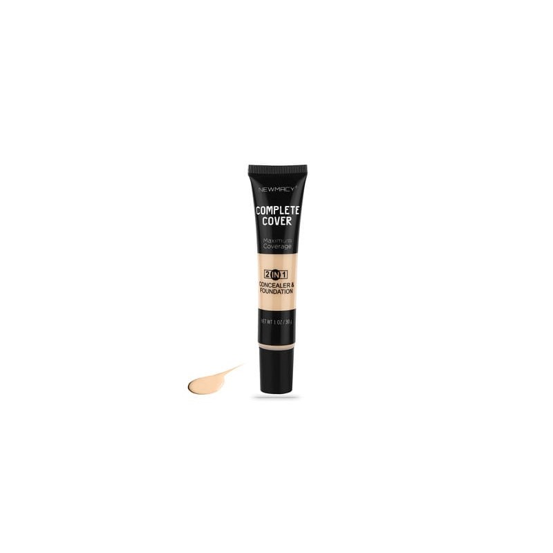 Newmacy Kapatıcı & Fondöten - Maximum Coverage 2 In 1 Concealer & Foundation 02 Medium