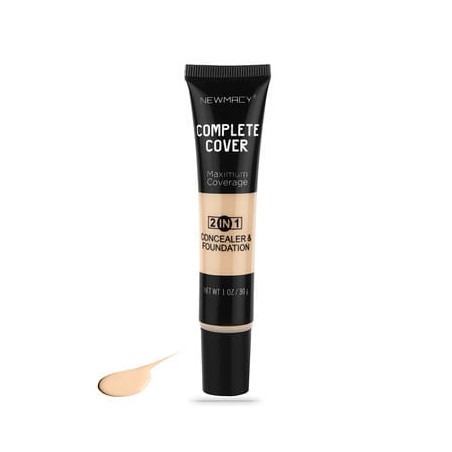 Newmacy Kapatıcı & Fondöten - Maximum Coverage 2 In 1 Concealer & Foundation 02 Medium